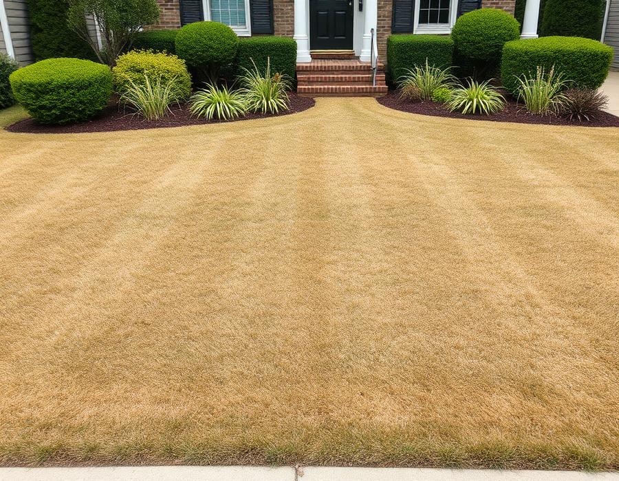 Lawn Restoration before